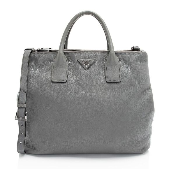 Prada Handbags - Prada Vitello Daino Shopping Tote